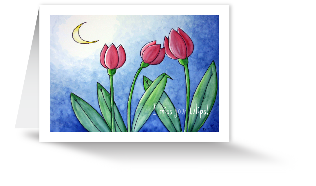 Card - Tulips